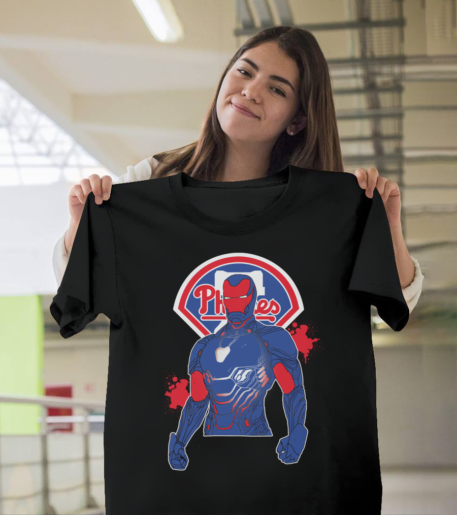 Iron Man Phillies Philadelphia Collaboration T-Shirt