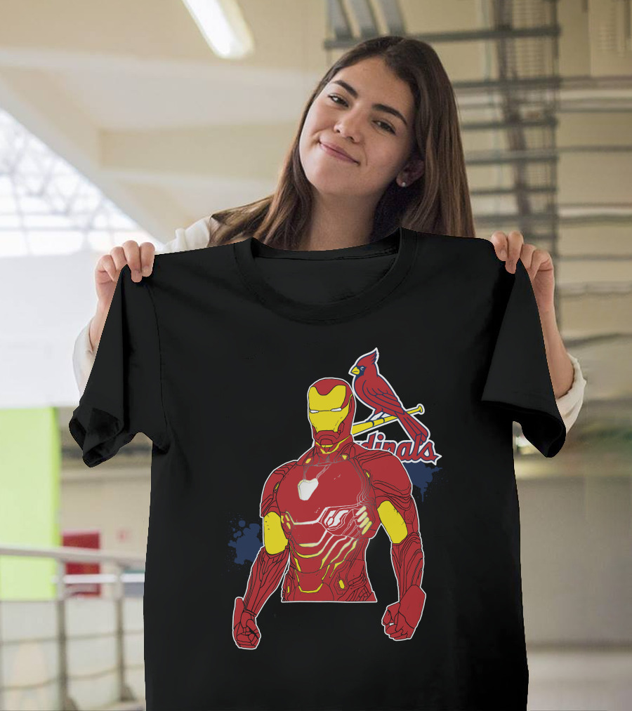 Iron Man St Louis Cardinals Crossover T-Shirt