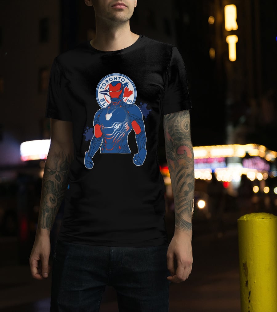 Iron Man Toronto Blue Jays Mashup T-Shirt