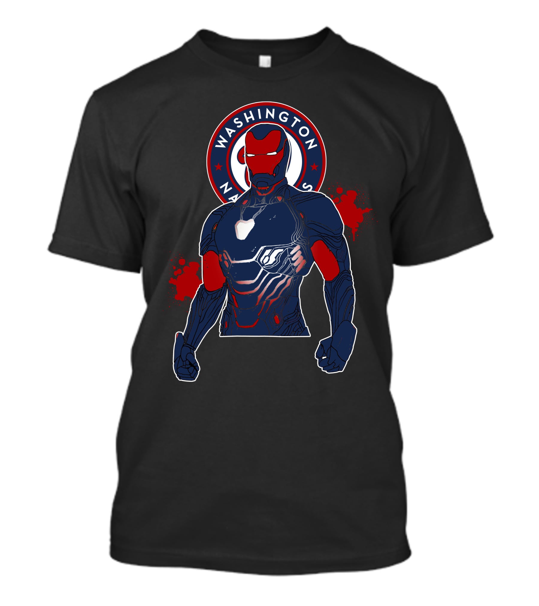 Iron Man Washington Nationals Crossover T-Shirt