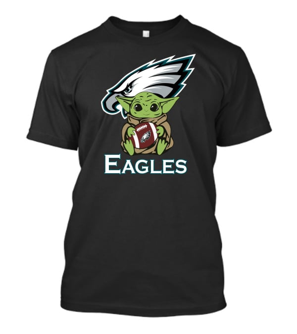 Eagles Baby Yoda Star Wars Football Fan T-Shirt