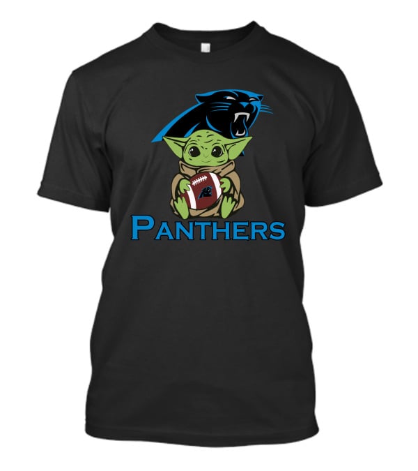 Panthers Baby Yoda Football Star Wars T-Shirt