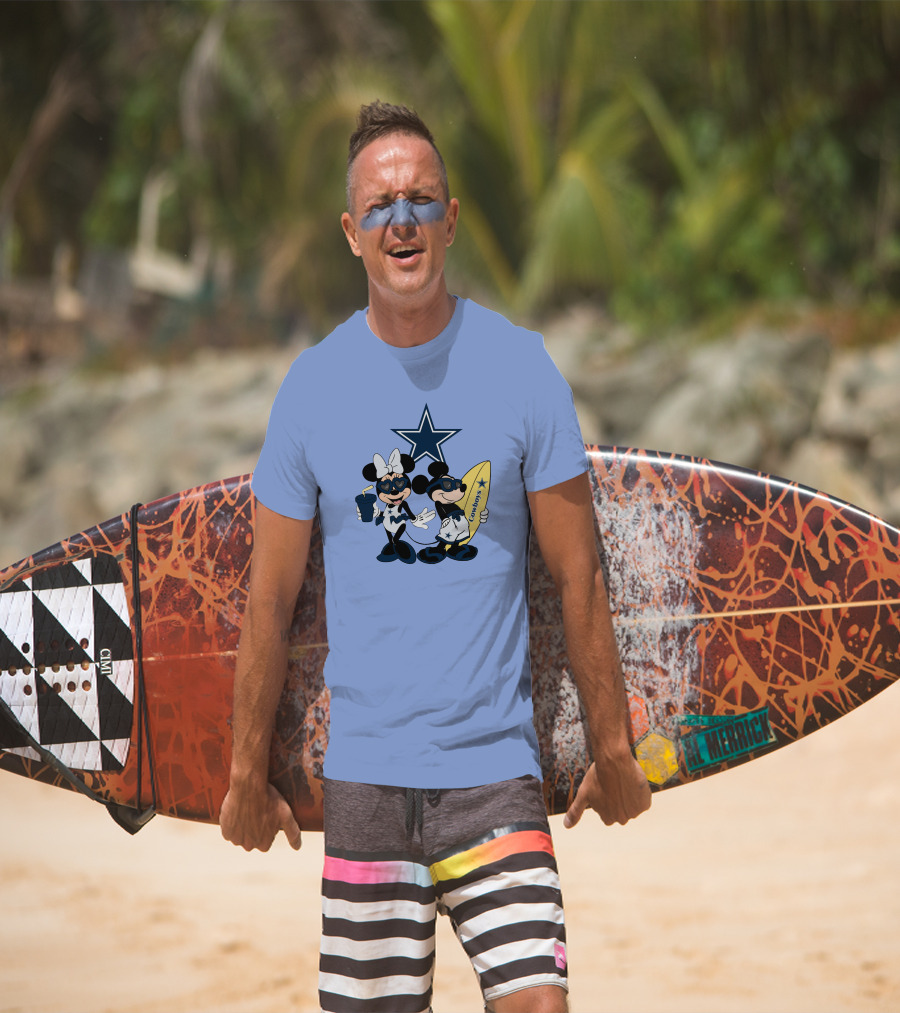 Cowboys Mickey Vacation Star Surfing T-Shirt