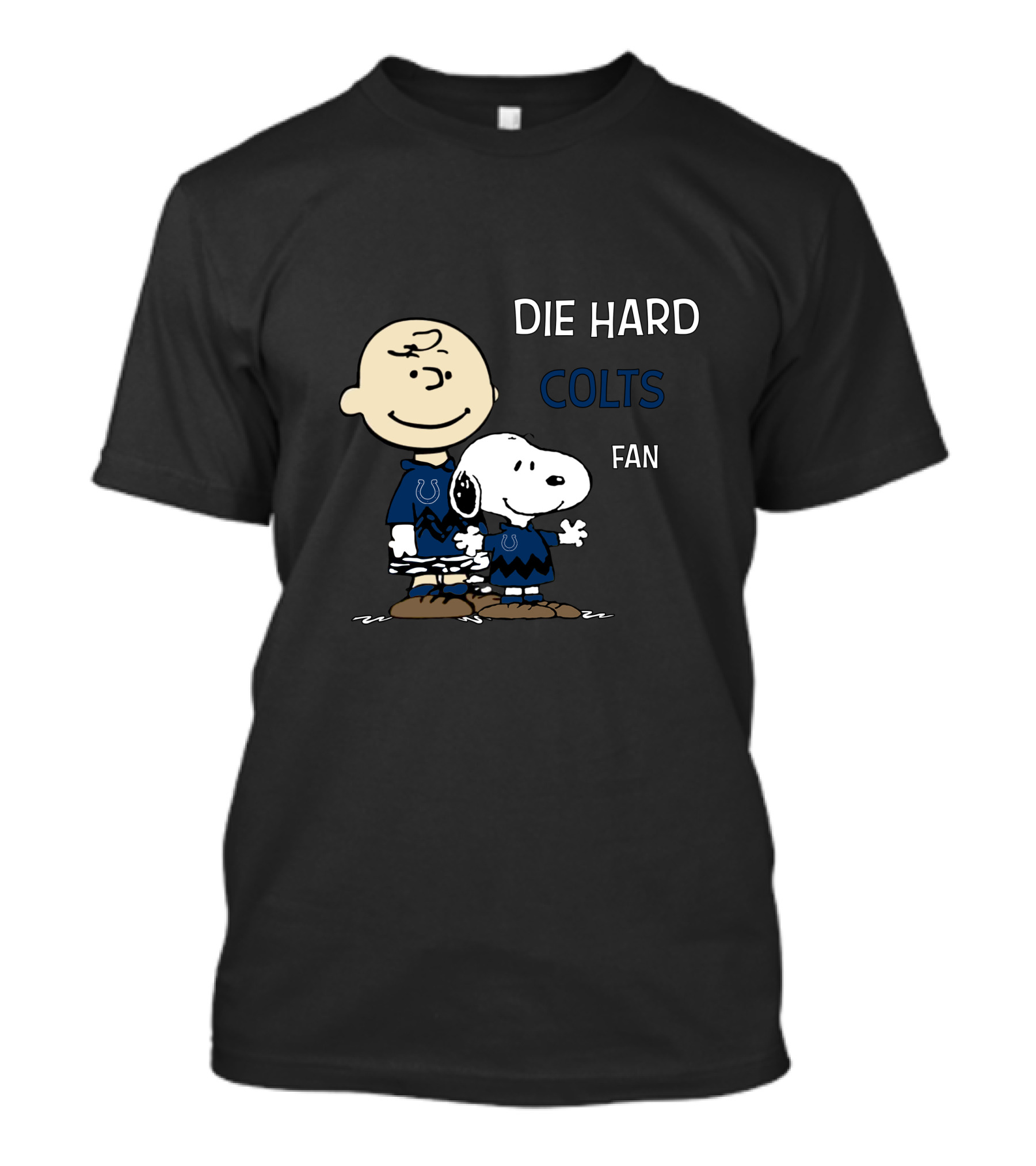 Die Hard Indianapolis Colts Fan Snoopy And Charlie Brown T-Shirt