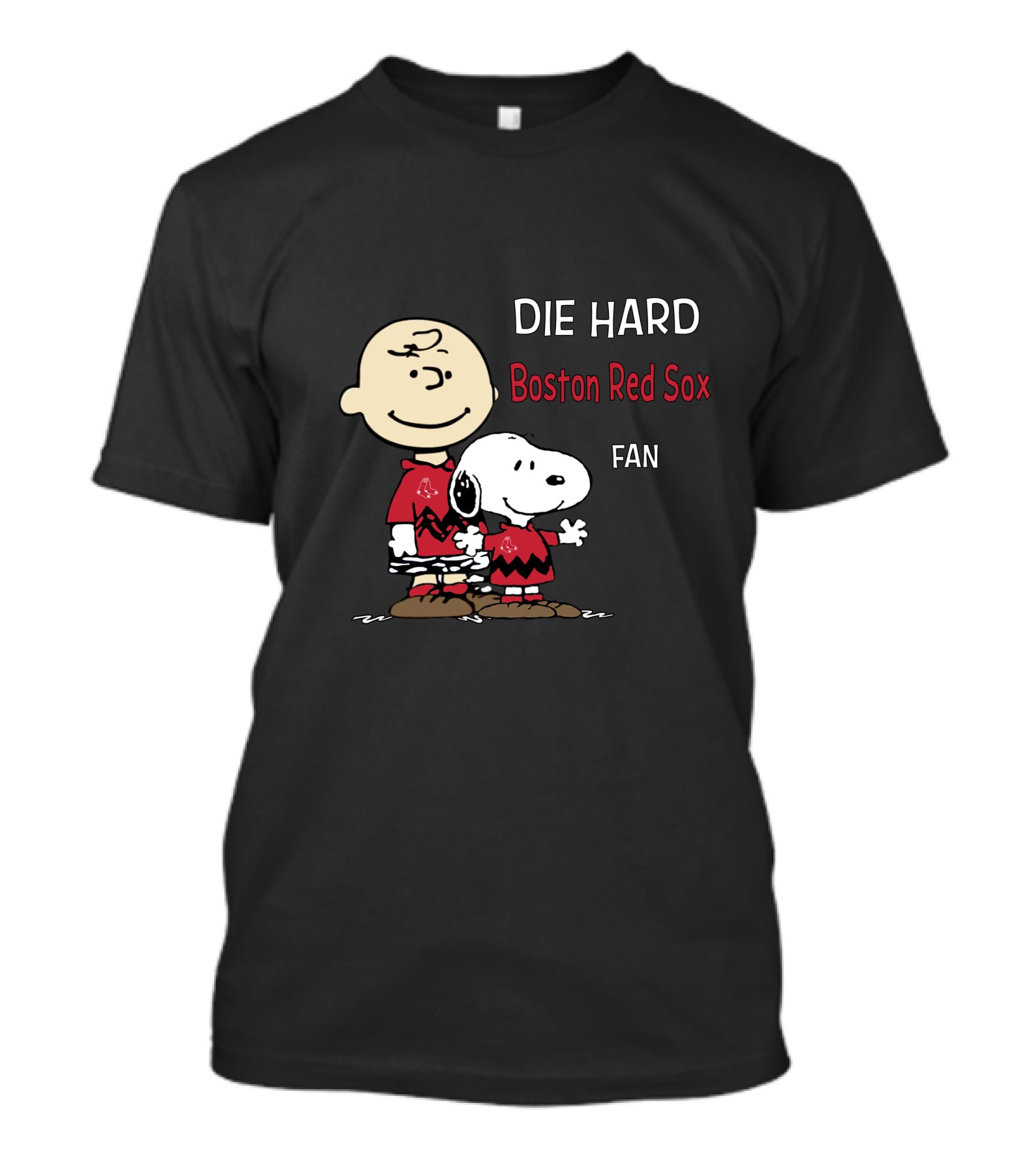 DIE HARD Boston Red Sox FAN Snoopy And Charlie Brown T-Shirt