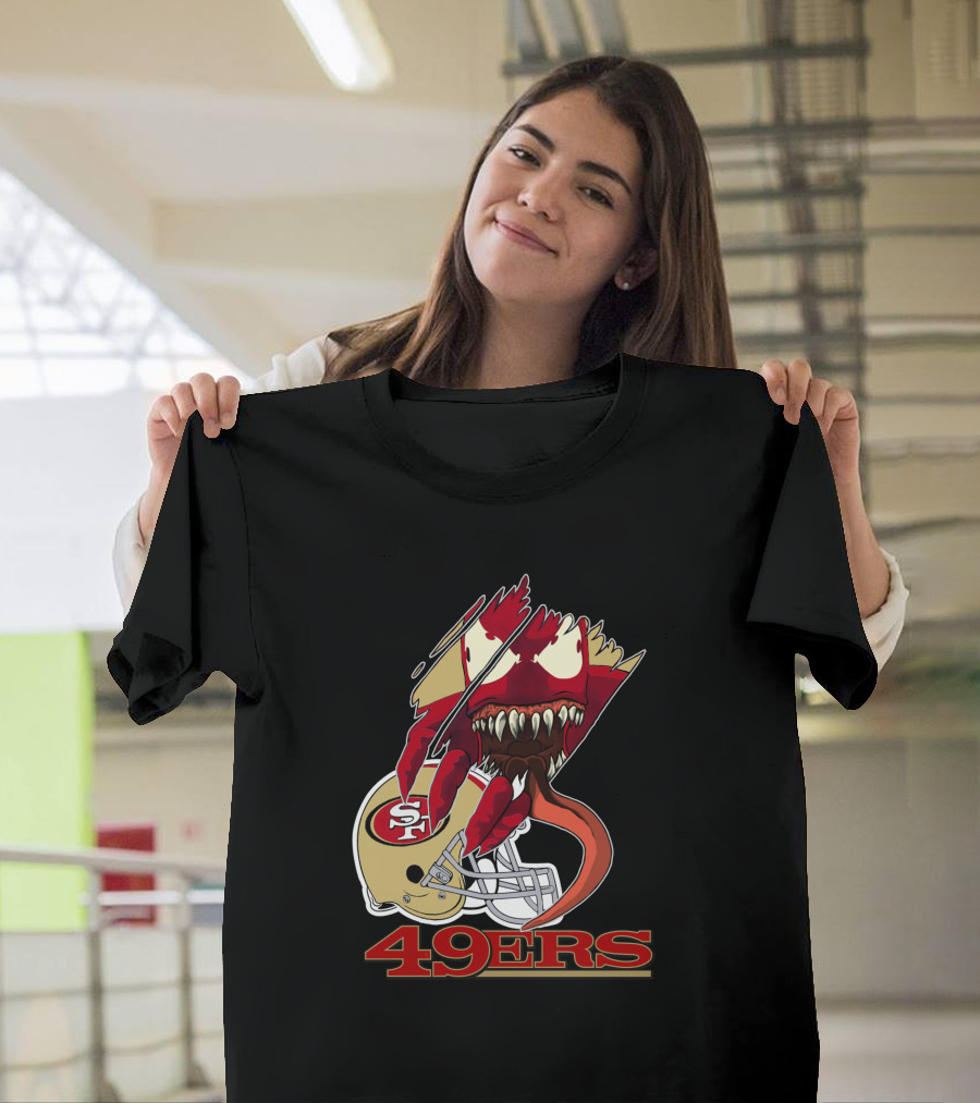 49ers Venomous Creature With San Francisco Helmet T-Shirt