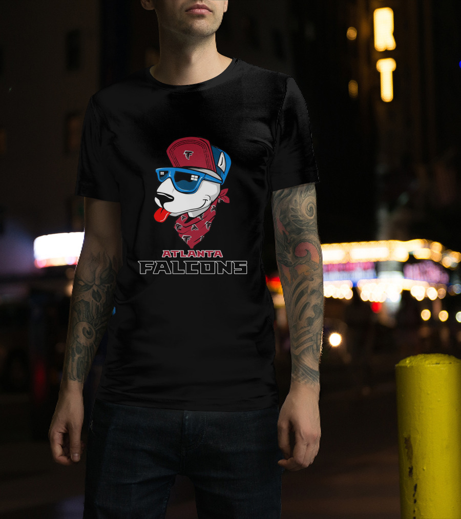 Atlanta Falcons Bull Terrier T-Shirt