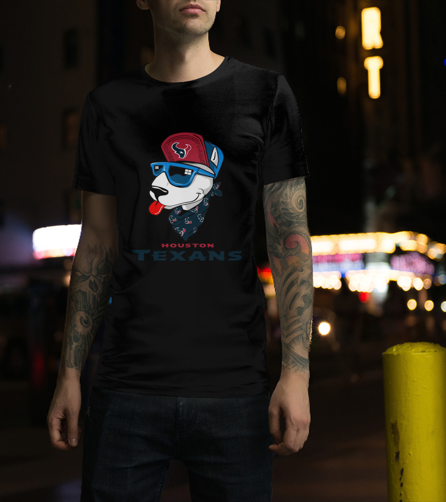 Houston Texans Bull Terrier T-Shirt