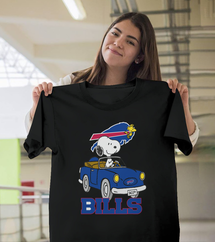 Buffalo Bills Snoopy Woodstocks Long Ride T-Shirt
