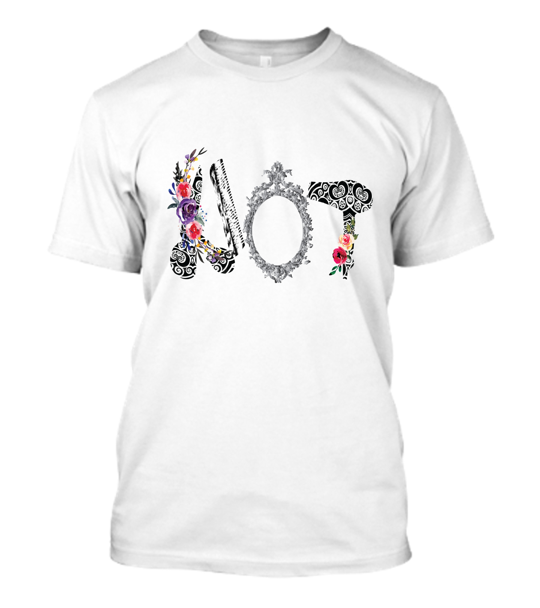 Hair Heart Flowers Hair Style Love Artful T-Shirt