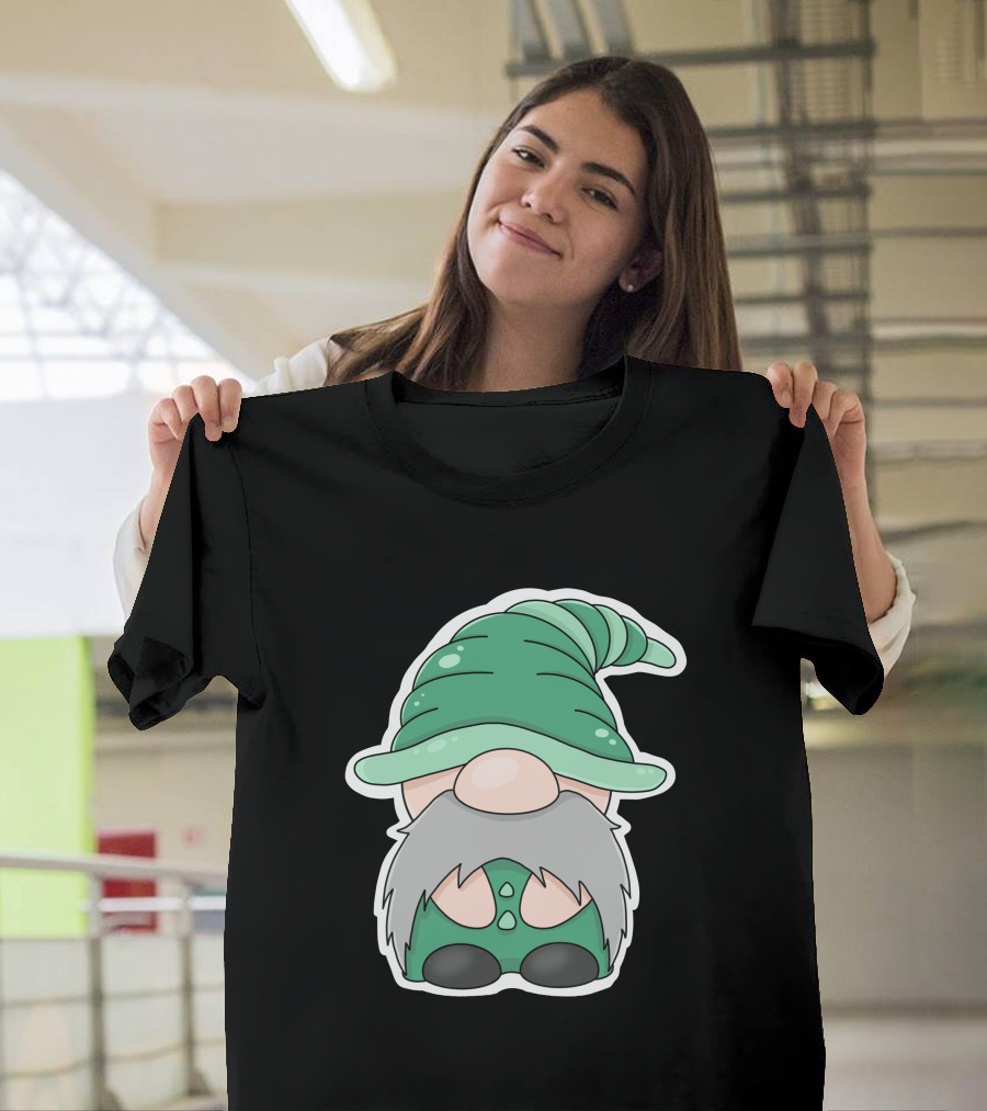 Green Gnomes In Classic Pointed Hat T-Shirt