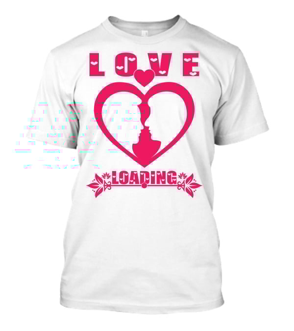 LOVE Heart Silhouette Couple LOADING T-Shirt