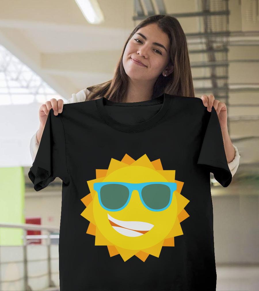 Cool Sun with Blue Sunglasses T-Shirt