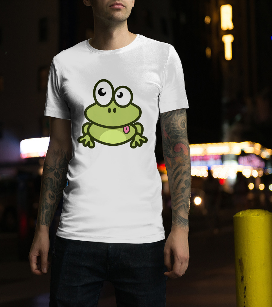 Cute Cartoon Frog Adorable Image T-Shirt