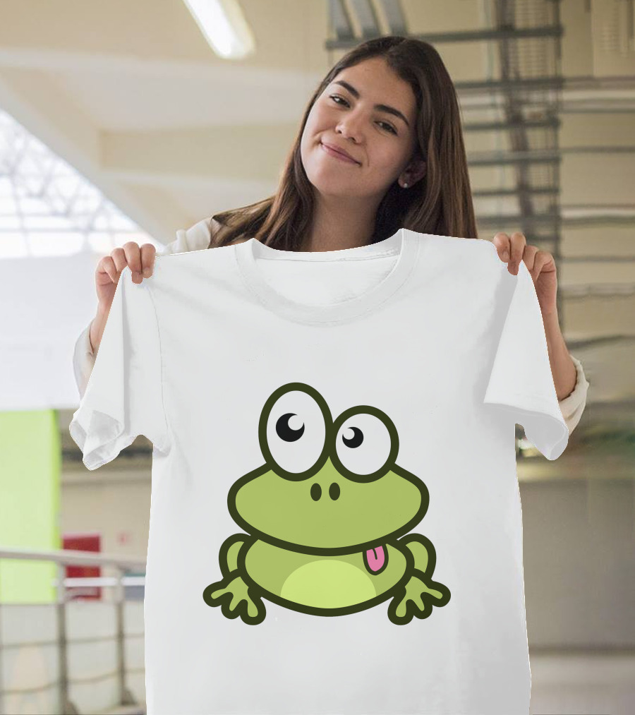 Cute Cartoon Frog Adorable Image T-Shirt