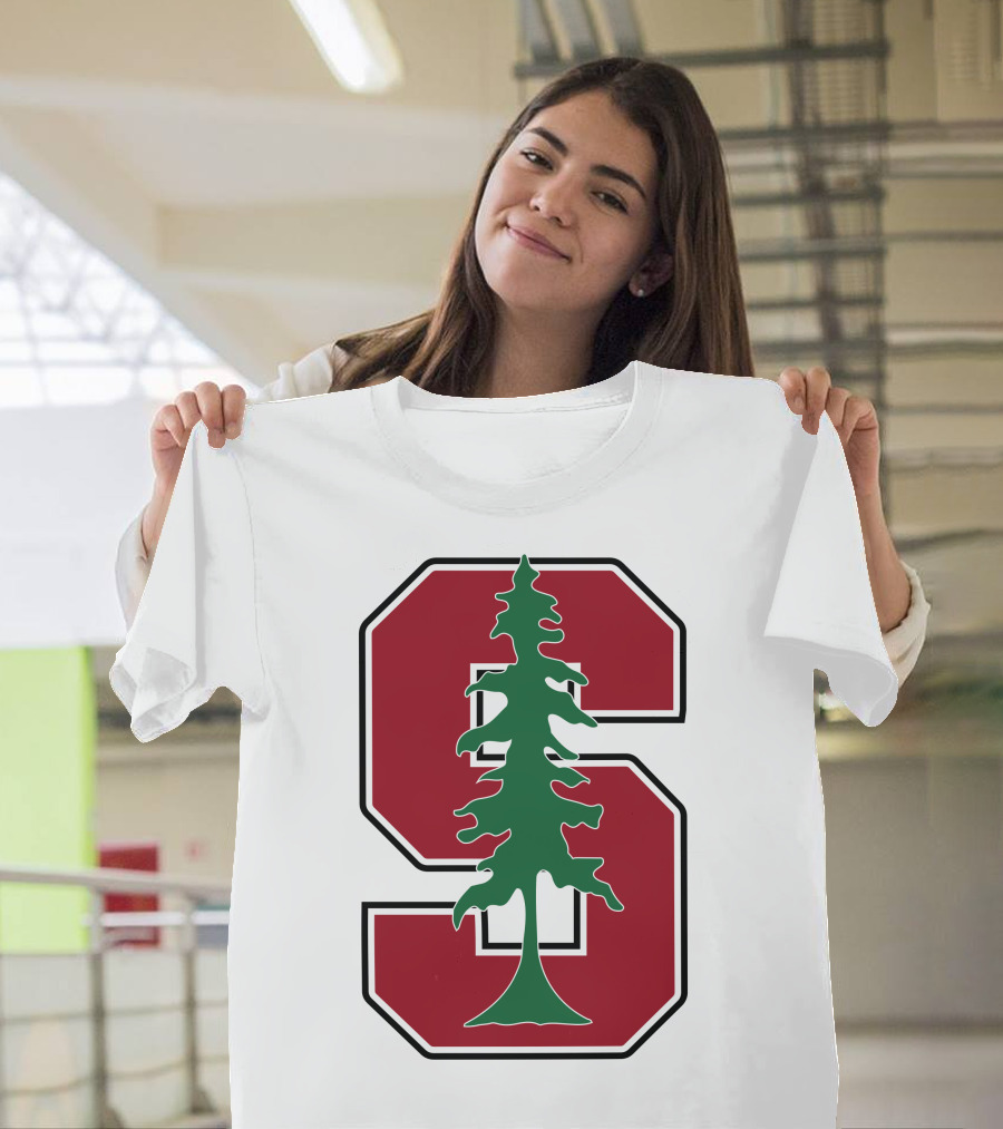 Stanford University Cardinal Logo With Tree T-Shirt