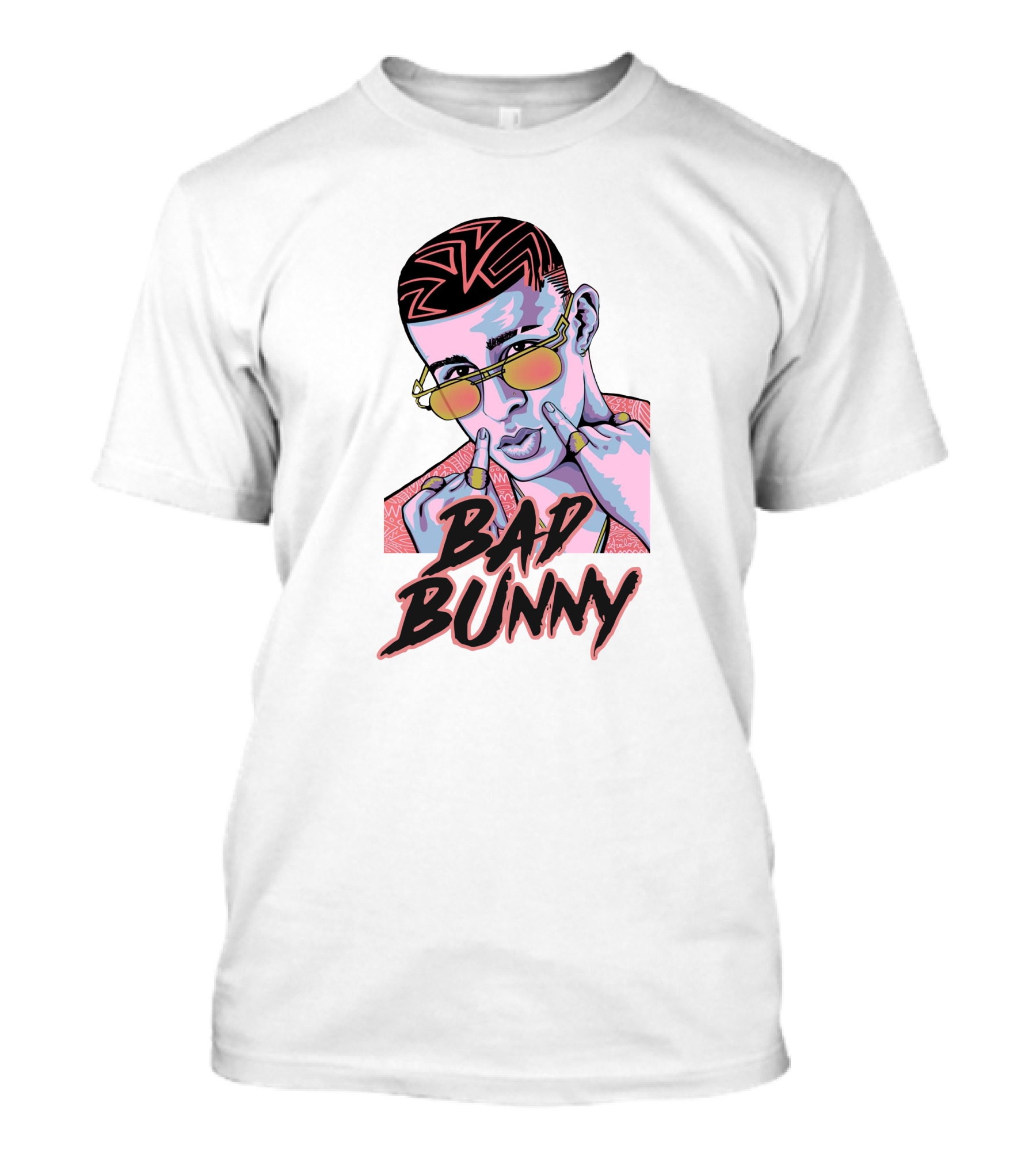 Bad Bunny Hip Hop Retro Sunglasses T-Shirt
