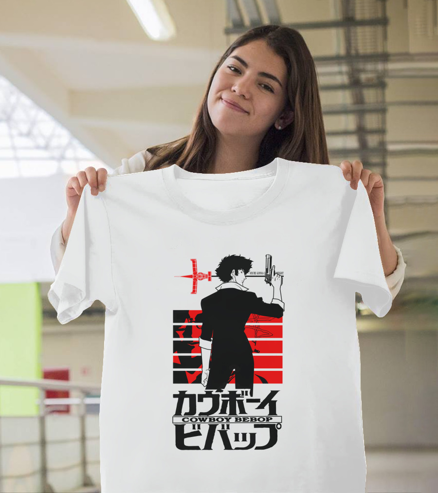 Cowboy Bebop Spike Spiegel Red Stripes Jet Swordfish II T-Shirt