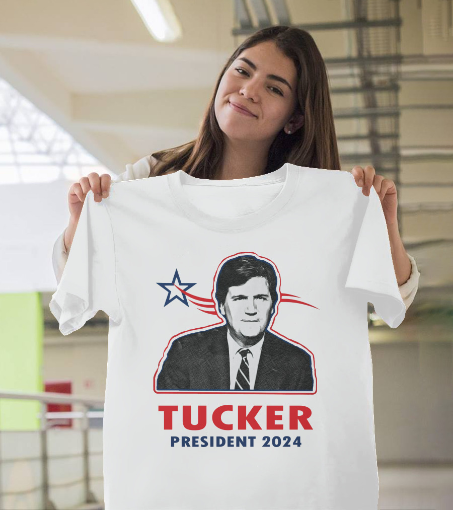 Tucker President 2024 Republican Campaign Star T-Shirt
