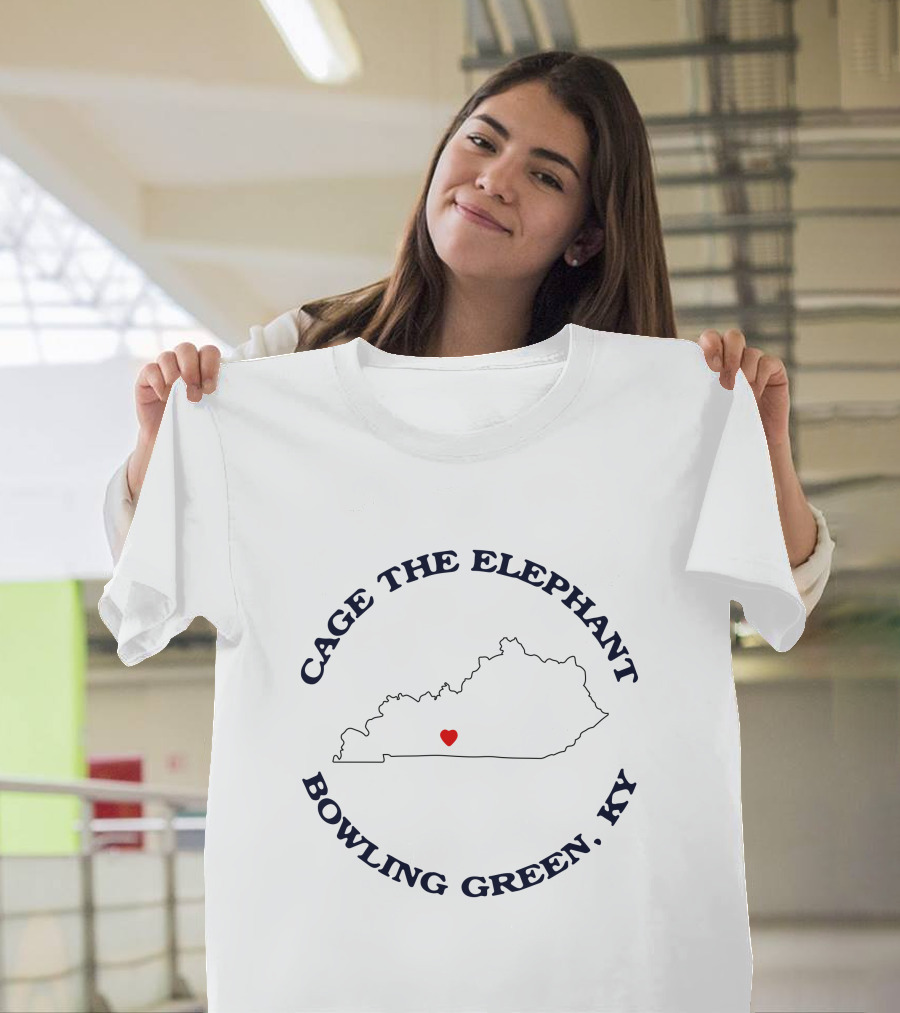 Cage The Elephant Kentucky Heart Bowling Green KY T-Shirt