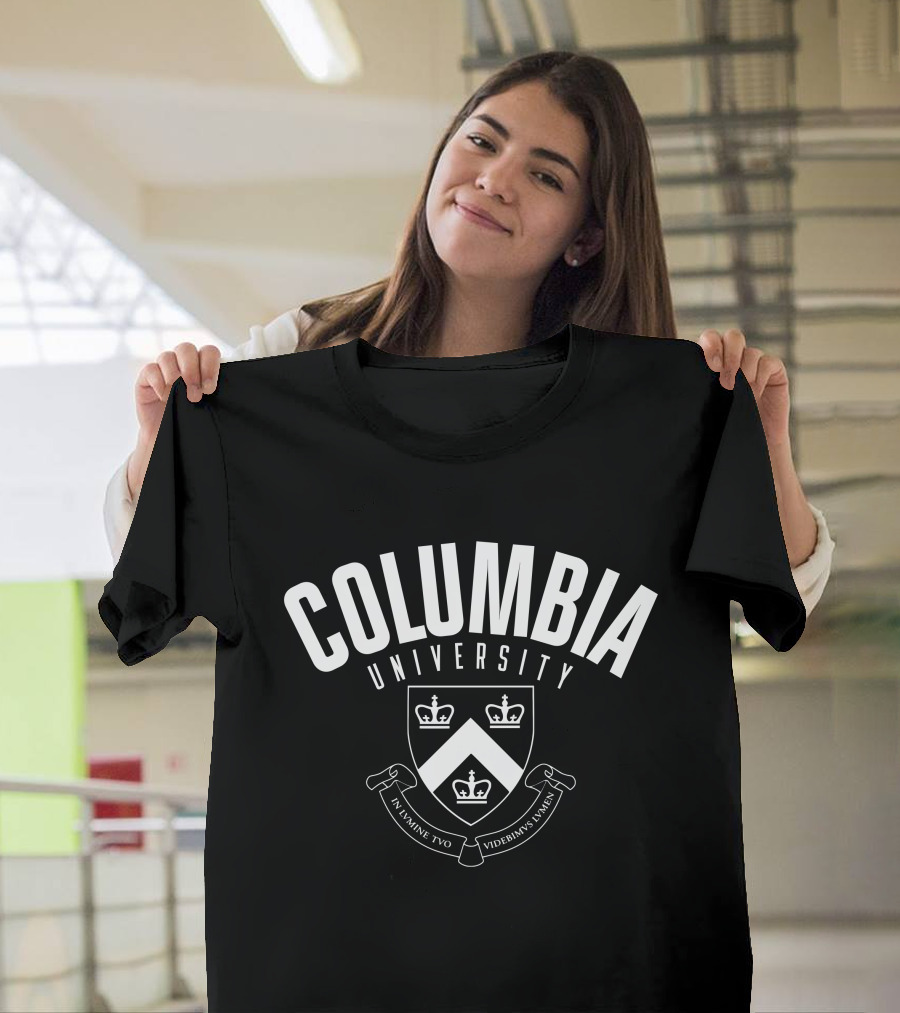 Columbia University Crest In Lumine Tuo Videbimus Lumen T-Shirt