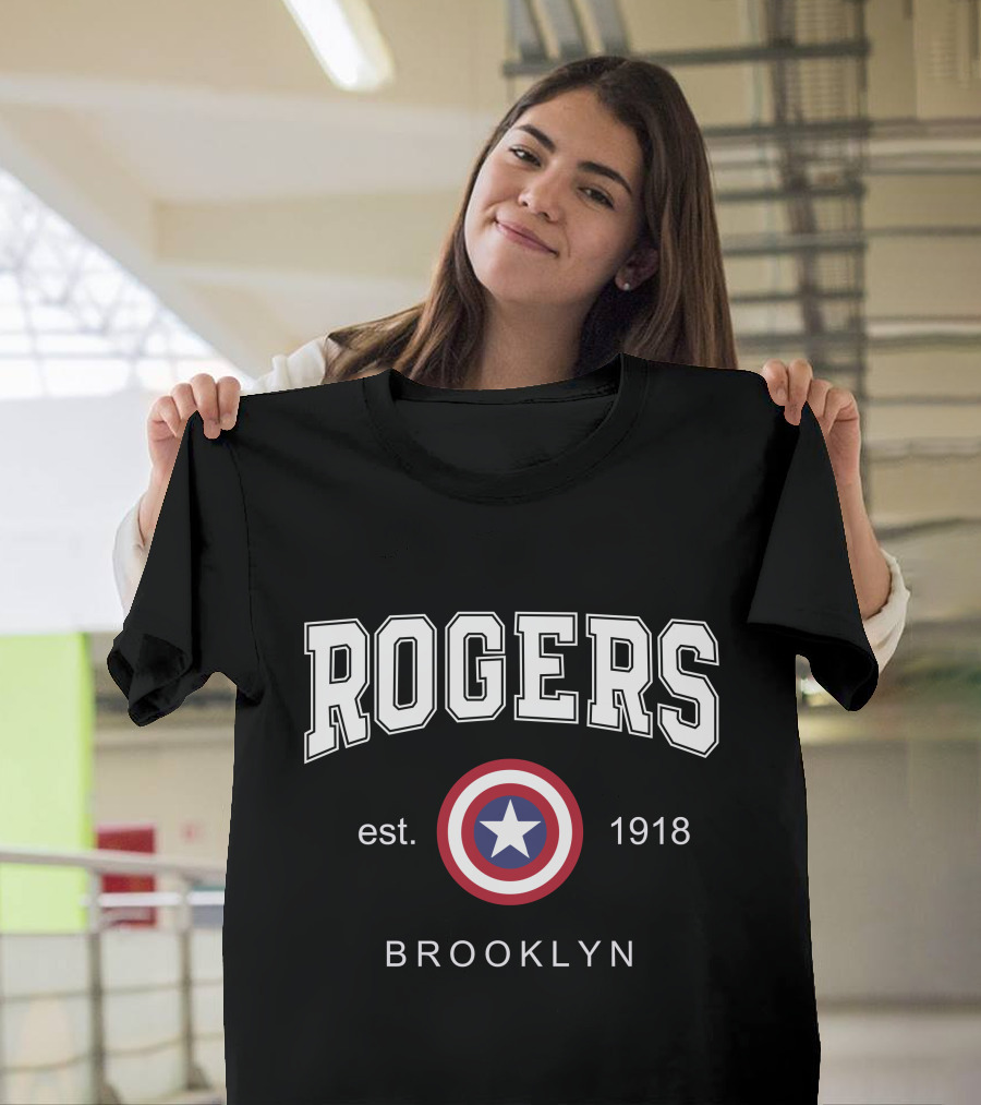 Rogers Est 1918 Brooklyn Star Shield T-Shirt