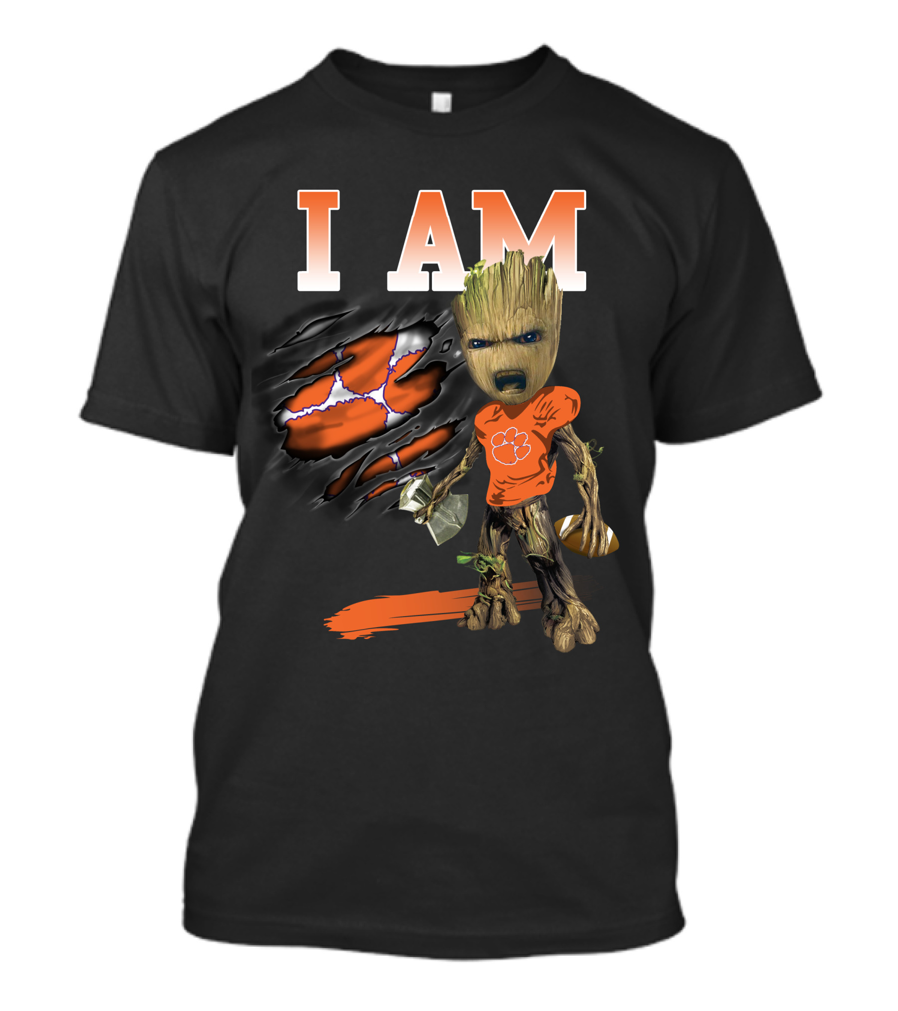 I Am Groot Clemson Tigers Football T-Shirt