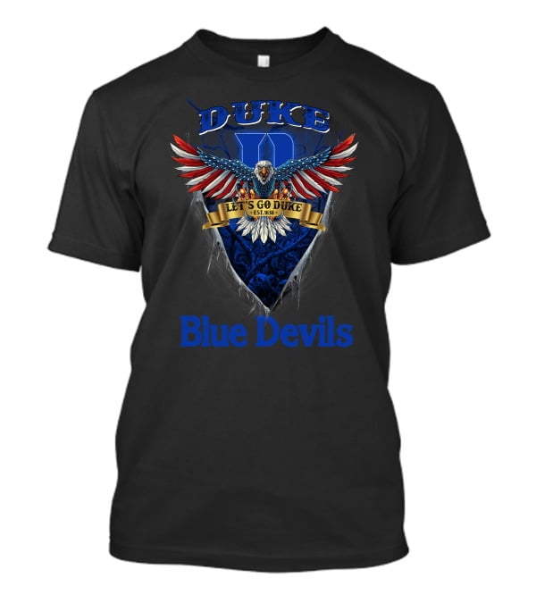Duke Blue Devils Us Eagle Let's Go Duke Est. 1838 T-Shirt
