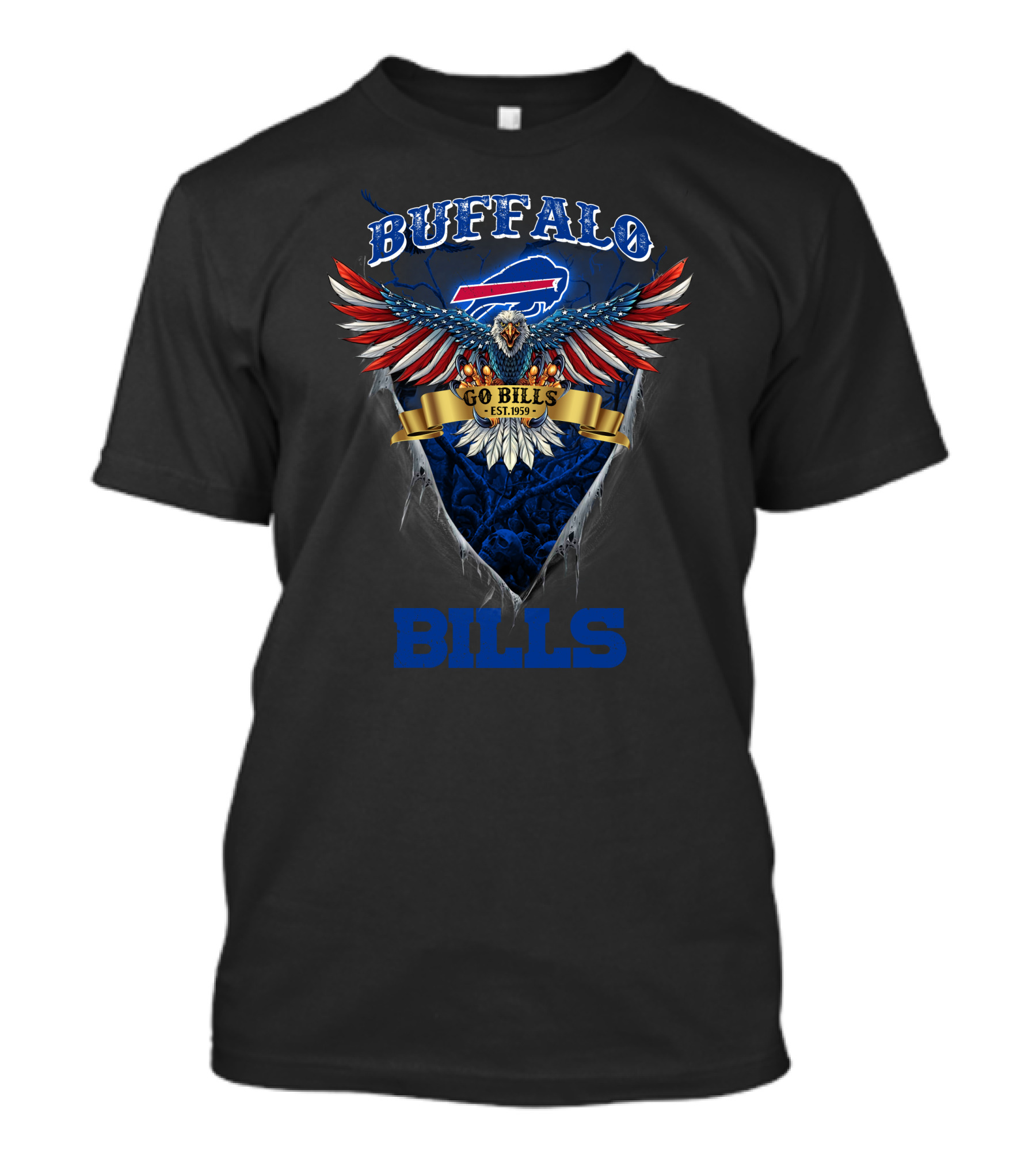 Buffalo Bills Go Bills Est. 1959 Nfl Us Eagle T-Shirt
