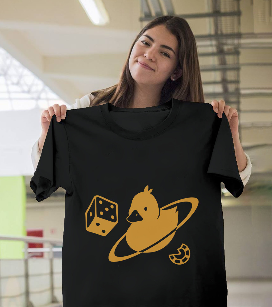 Duck Saturn Dice Horseshoe Iconic Elements T-Shirt