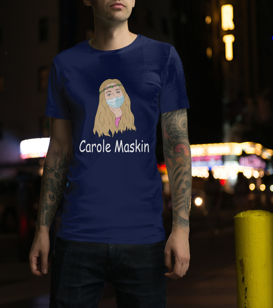 Carole Maskin Face Mask Floral Headband T-Shirt
