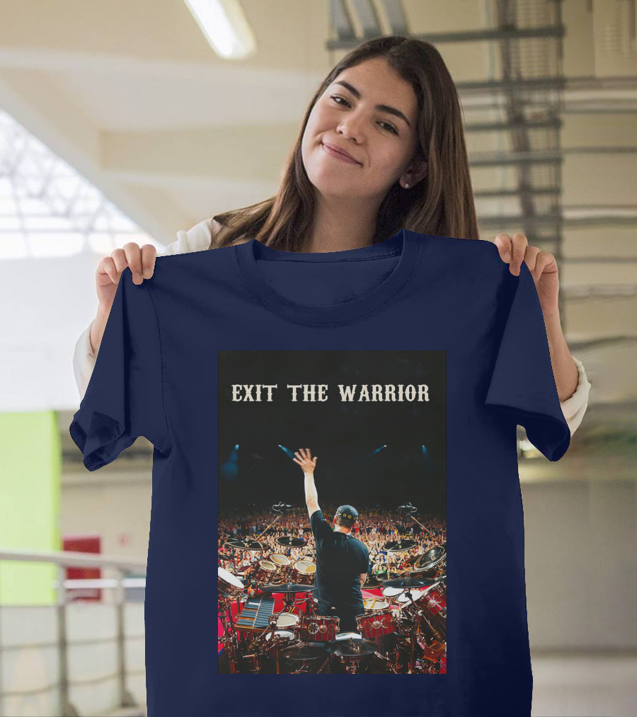 Exit The Warrior Neil Peart Drumming Performance Live Concert T-Shirt