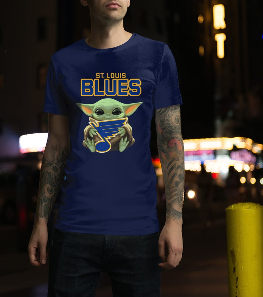 Star Wars Baby Yoda St. Louis Blues T-Shirt