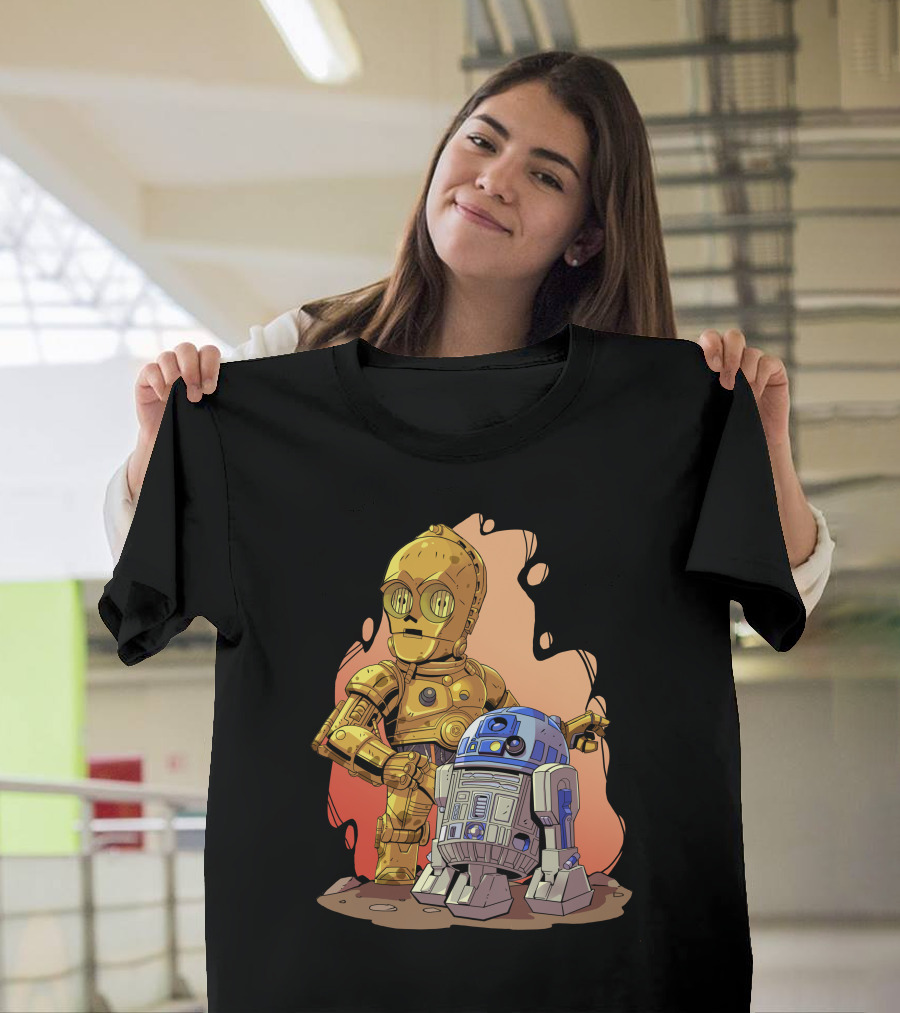 Chibi Star Wars C3PO R2-D2 Duo T-Shirt