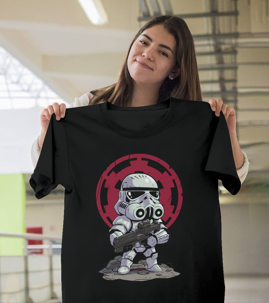 Chibi Stormtrooper Star Wars Imperial Emblem T-Shirt