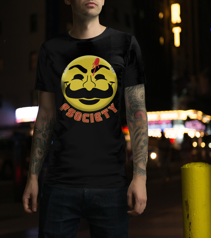 Fsociety Mr. Robot Smiley Face T-Shirt
