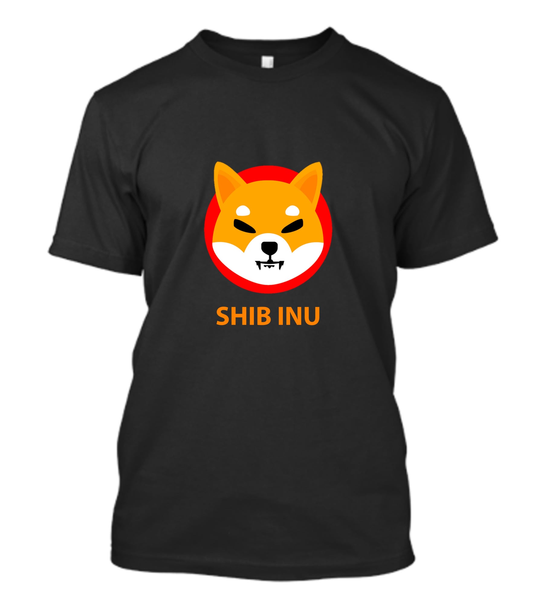 SHIB INU Coin Crypto Logo Red Circle T-Shirt
