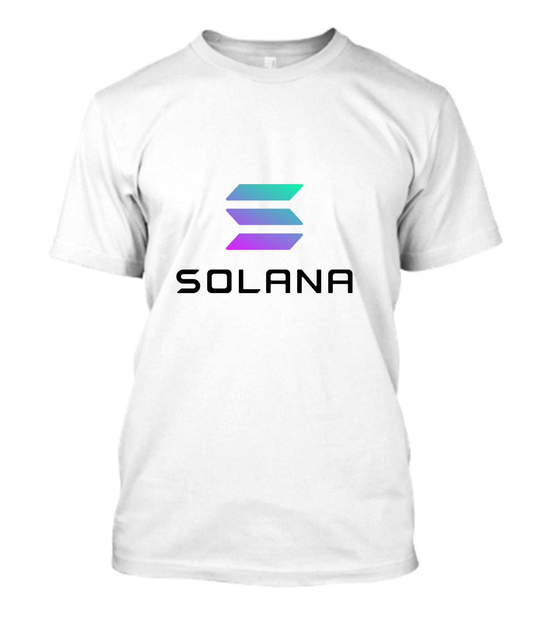 Solana Cryptocurrency Logo Multicolor Gradient T-Shirt