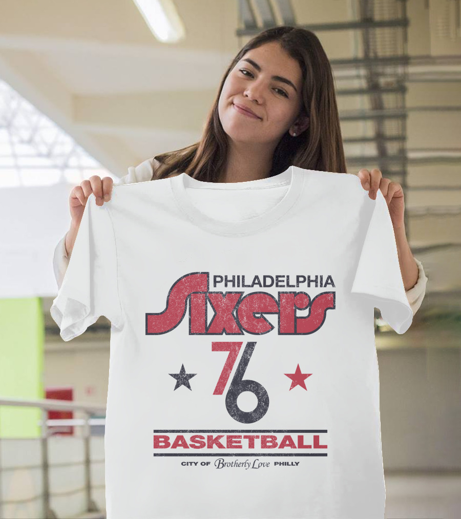 Philadelphia Sixers 76 Basketball City Of Brotherly Love Philly T-Shirt