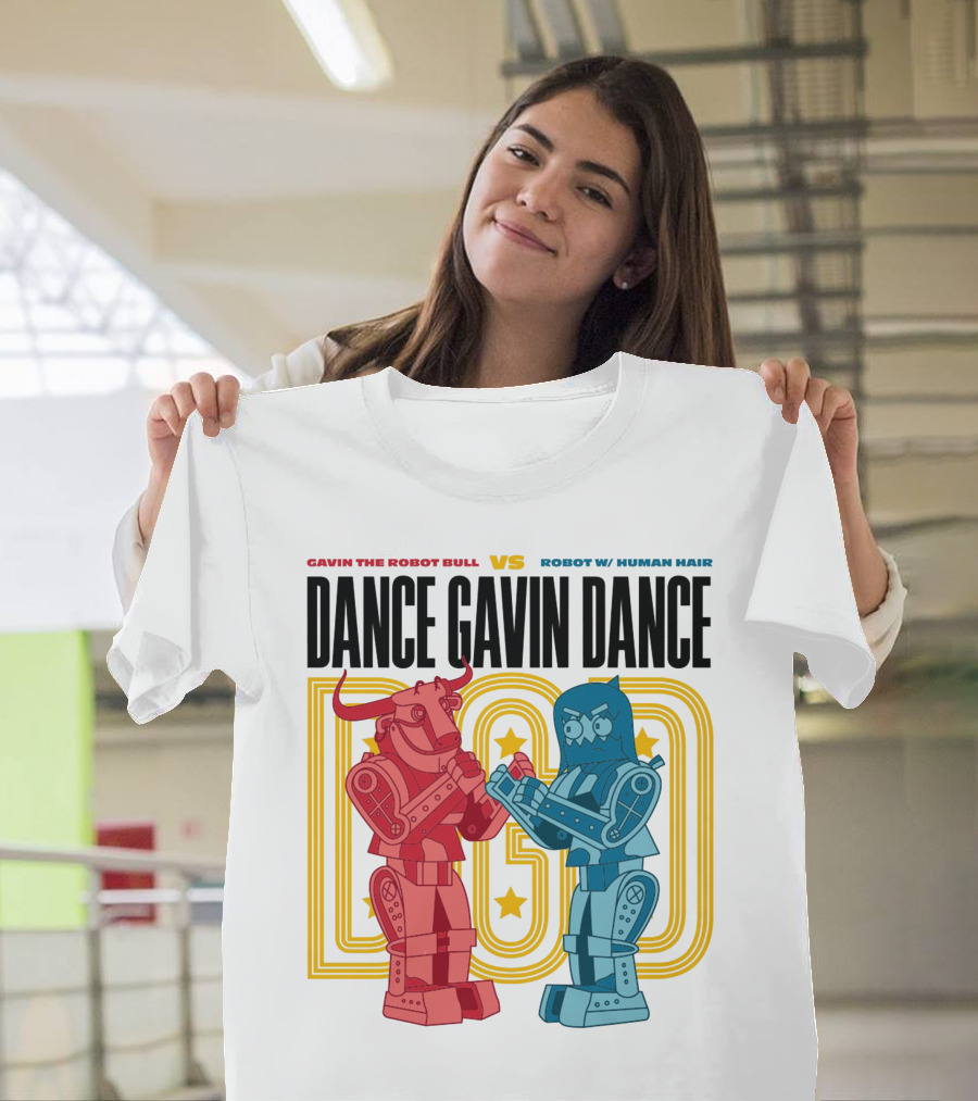 Gavin the Robot Bull Vs Robot with Human Hair Dance Gavin Dance T-Shirt