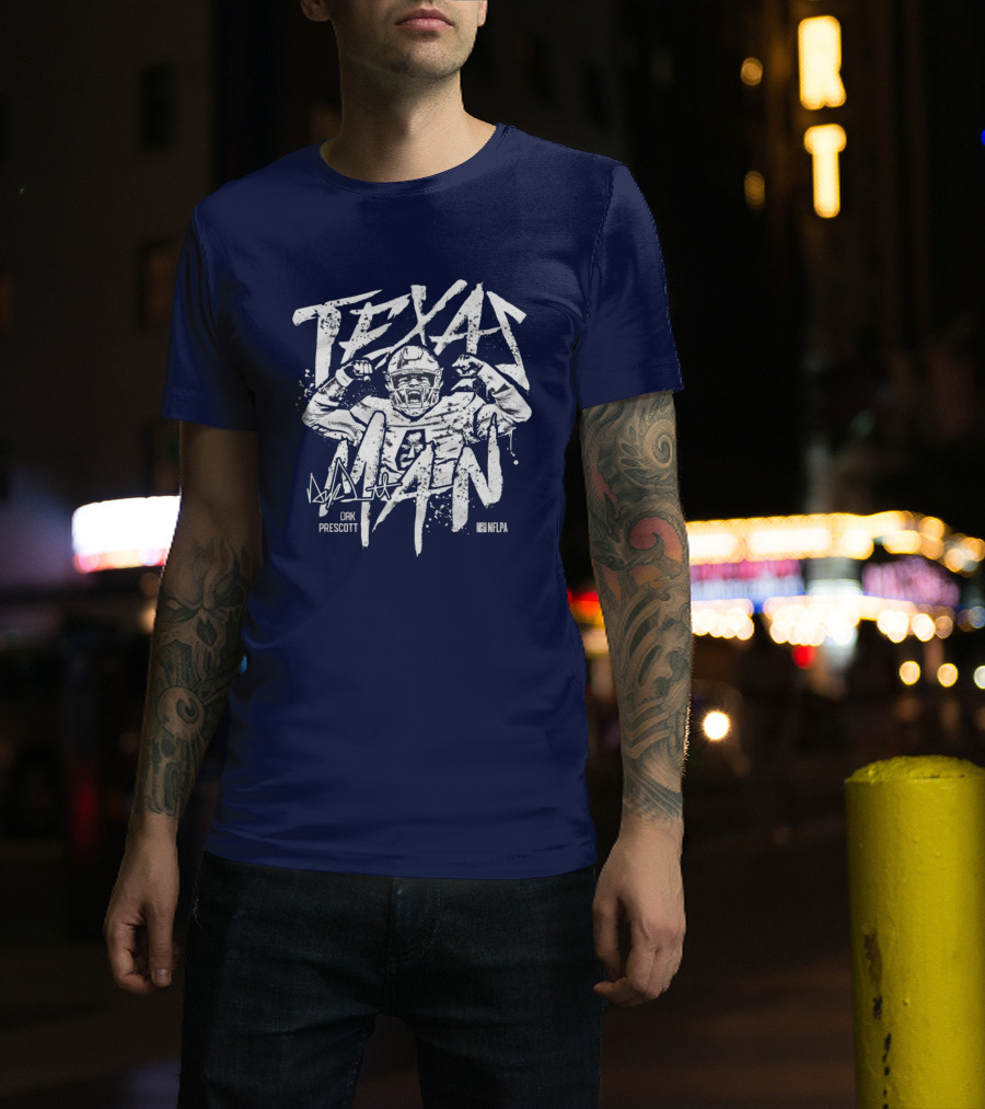 Texas Man Dak Prescott NFLPA T-Shirt