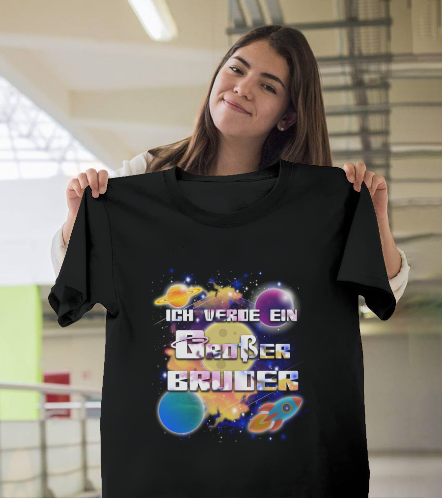 Ich Werde Ein Großer Bruder Rakete Astronaut T-Shirt