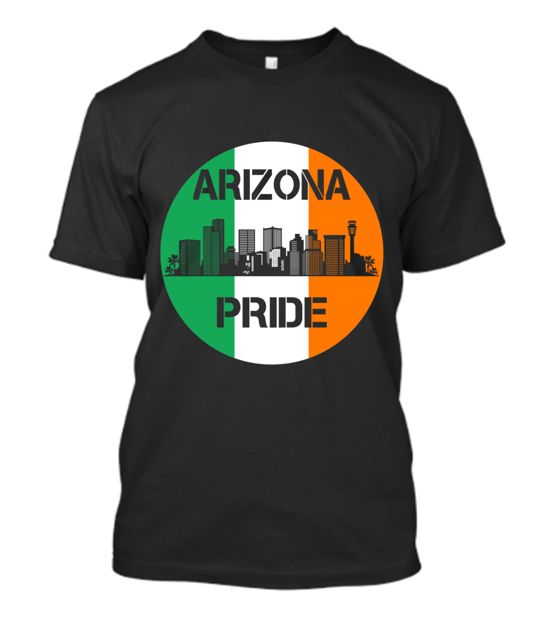 Arizona Pride Skyline With Irish Flag Colors T-Shirt