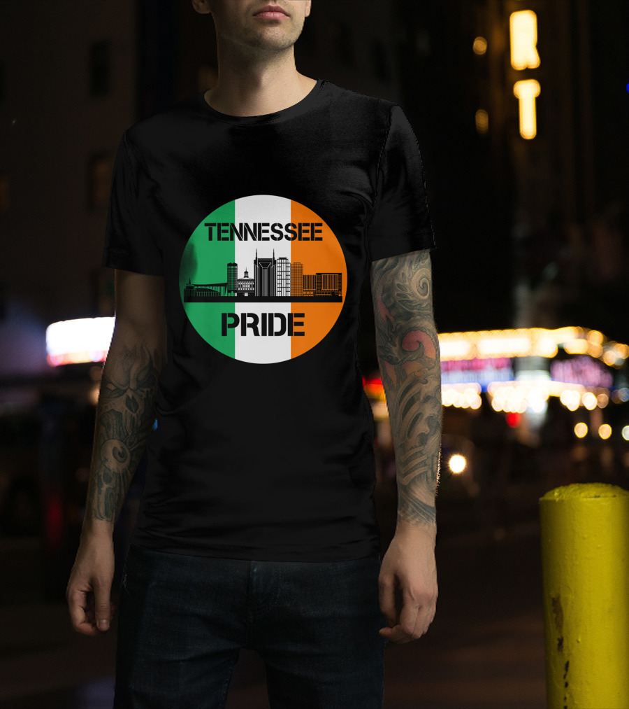 Tennessee Pride Irish Flag Skyline T-Shirt