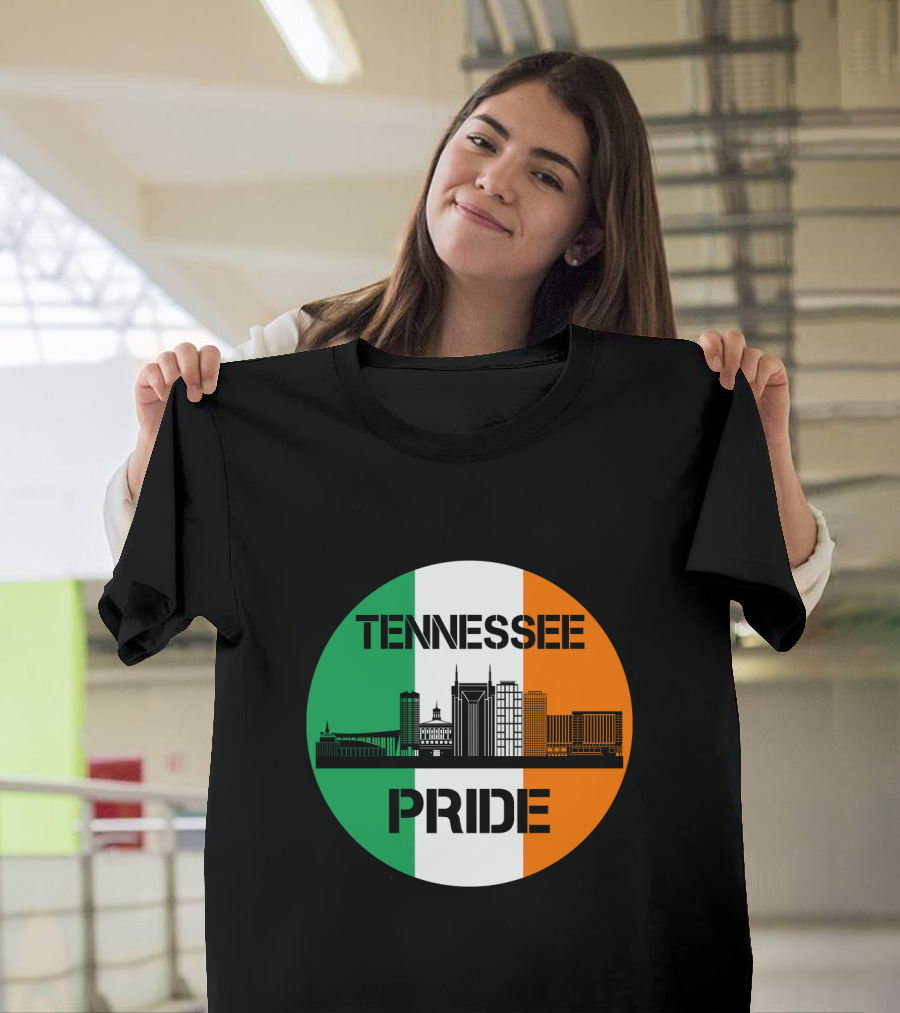 Tennessee Pride Irish Flag Skyline T-Shirt