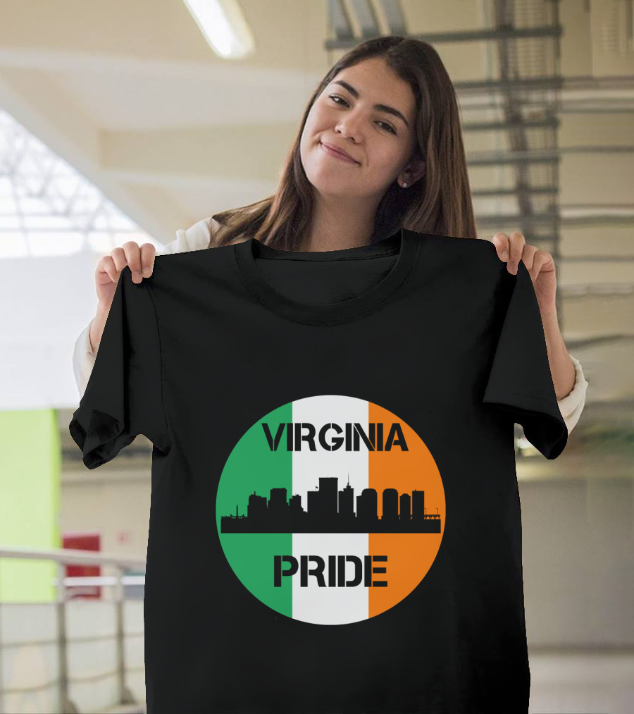 Virginia Pride Irish Flag Skyline T-Shirt