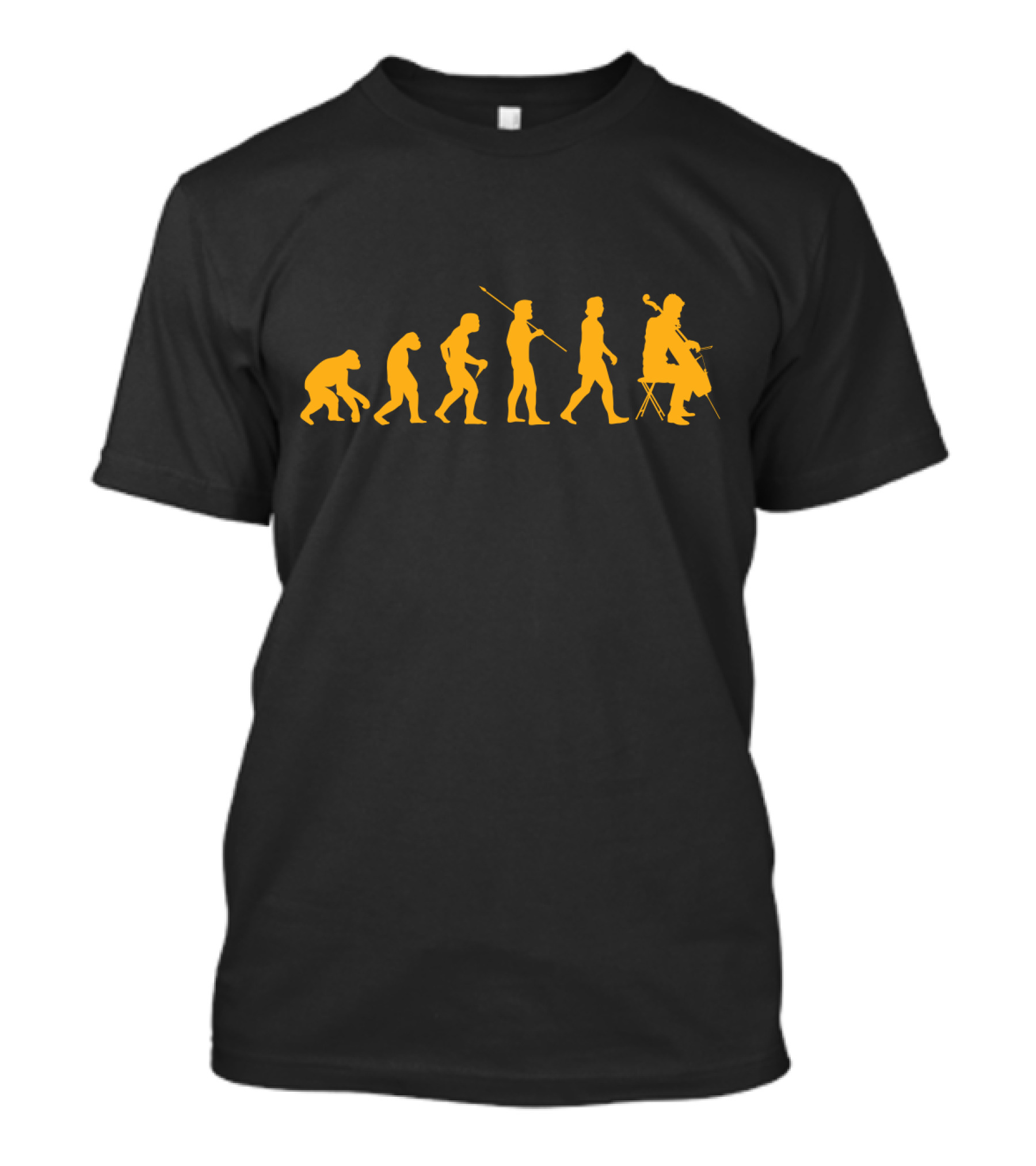 Evolution Of Humanity Into Cello Playing T-Shirt