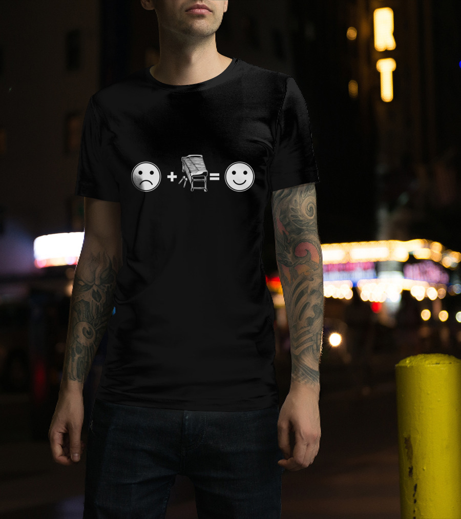Sad Face Plus Marimba Equals Happy Face T-Shirt