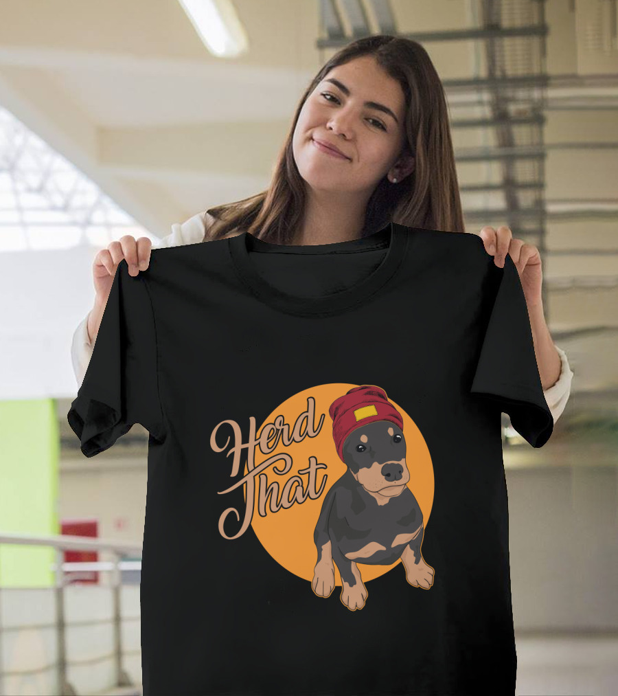 Herd That Funny Doberman Animal Lover Dog T-Shirt