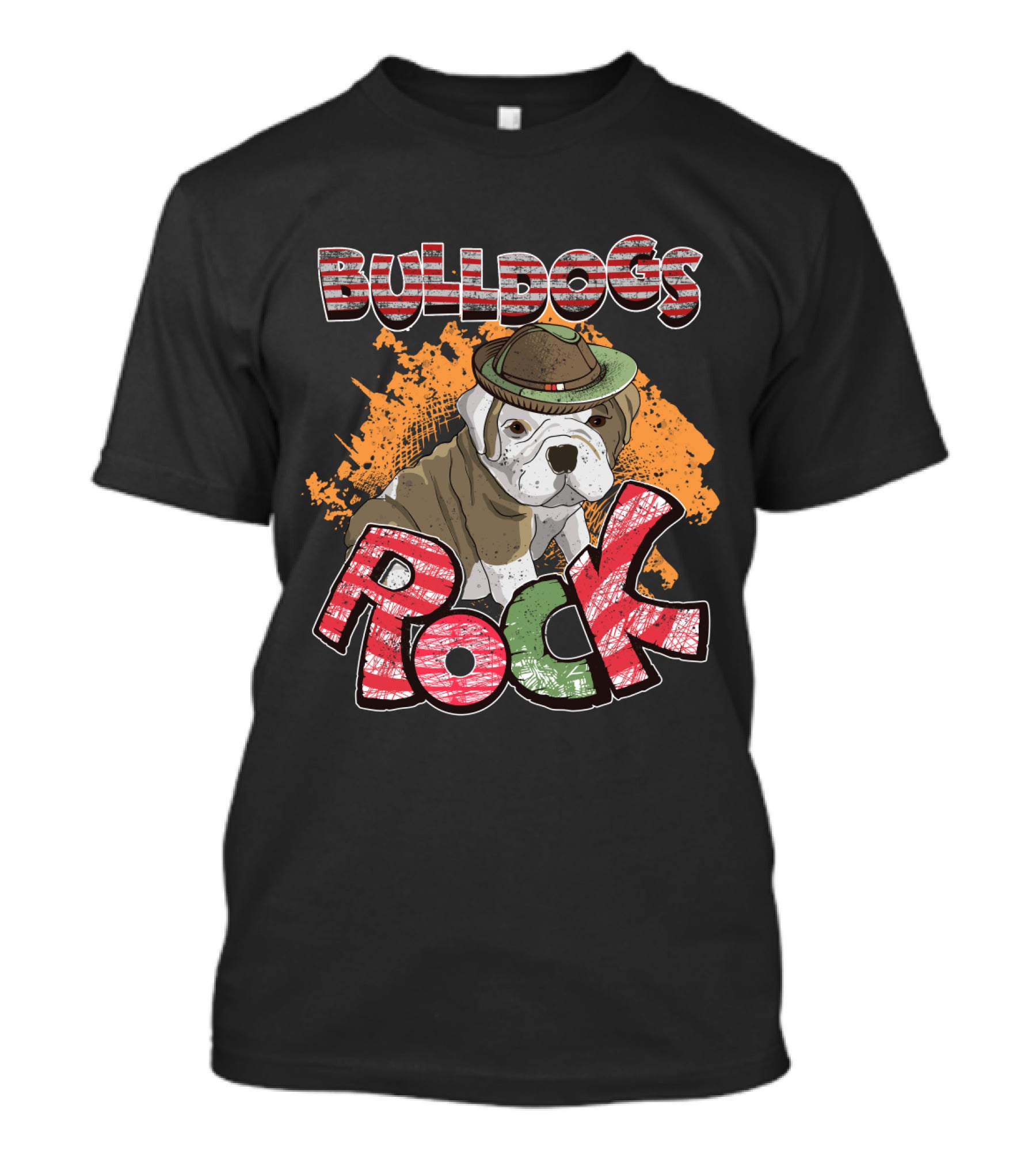 BULLDOGS ROCK USA Italy Hat T-Shirt